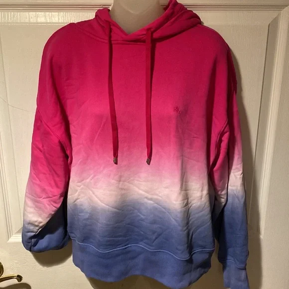 Ralph Lauren Dip Dye French Terry Hoodie M - Picture 1 of 10